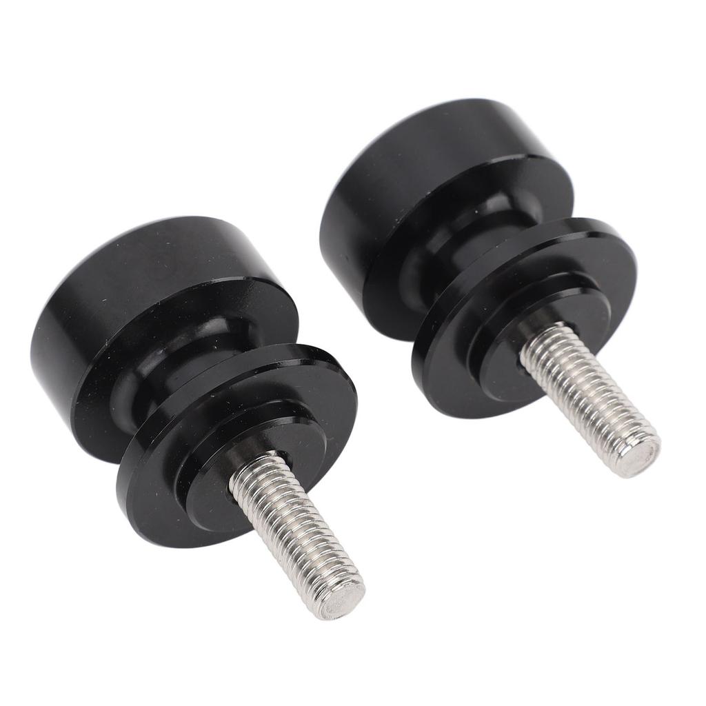 1 Pair Motorcycle Swing Arm Spools Slider M8 CNC Aluminium Alloy Black Swing Arm Stand Screws for Street Bike CB1000R