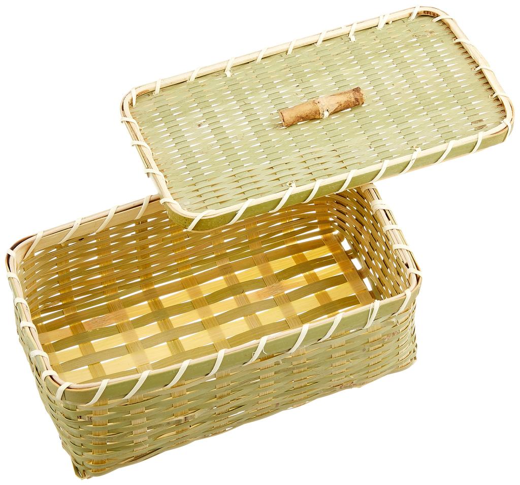 Yamasita craft Green Bamboo Square Bento Small 32155000