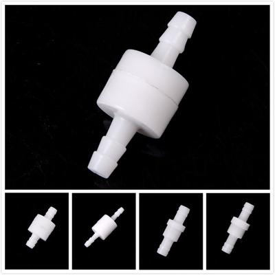 1 st Vit 4mm/6mm/8mm/10mm/12mm Plast Envägs Inline Backventil Bränsle Gas Vätska Vatten