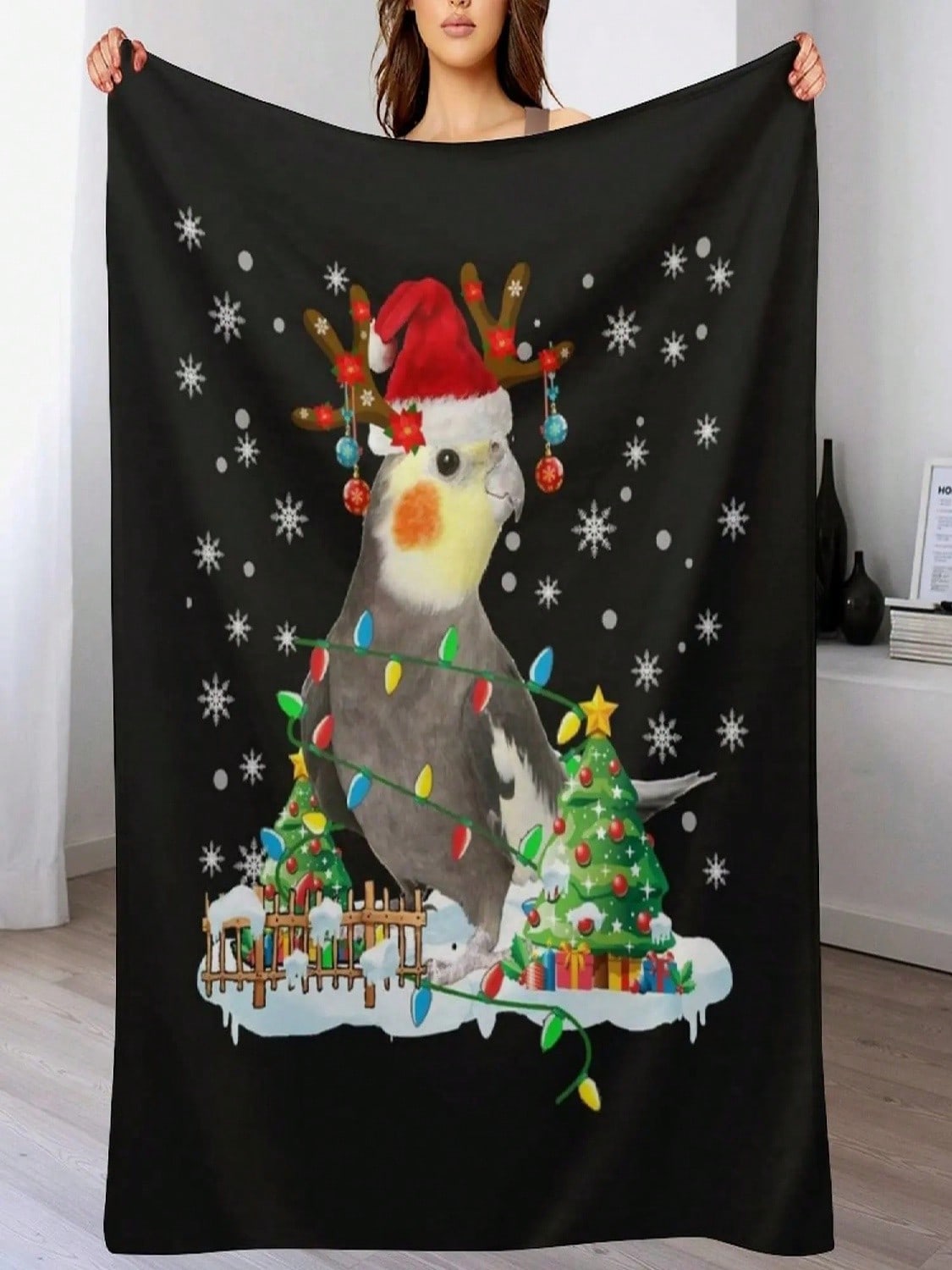 Christmas Cockatiel Lover Santa Christmas Lights Long Sleeve T-Shirt S разноцветный