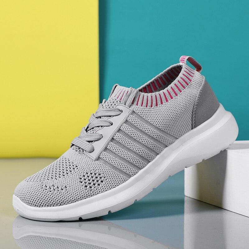 Sports Shoes Women 'S Flying Woven Hollow Mesh Breathable Women 'S Shoes Casual Light Soft Bottom Fitness Running Shoes