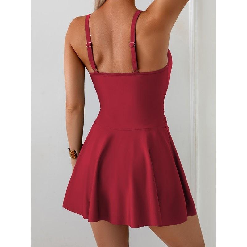 Bikini New Sense European and American One-piece Swimsuit Women Beach Skirt Swimsuit Premium