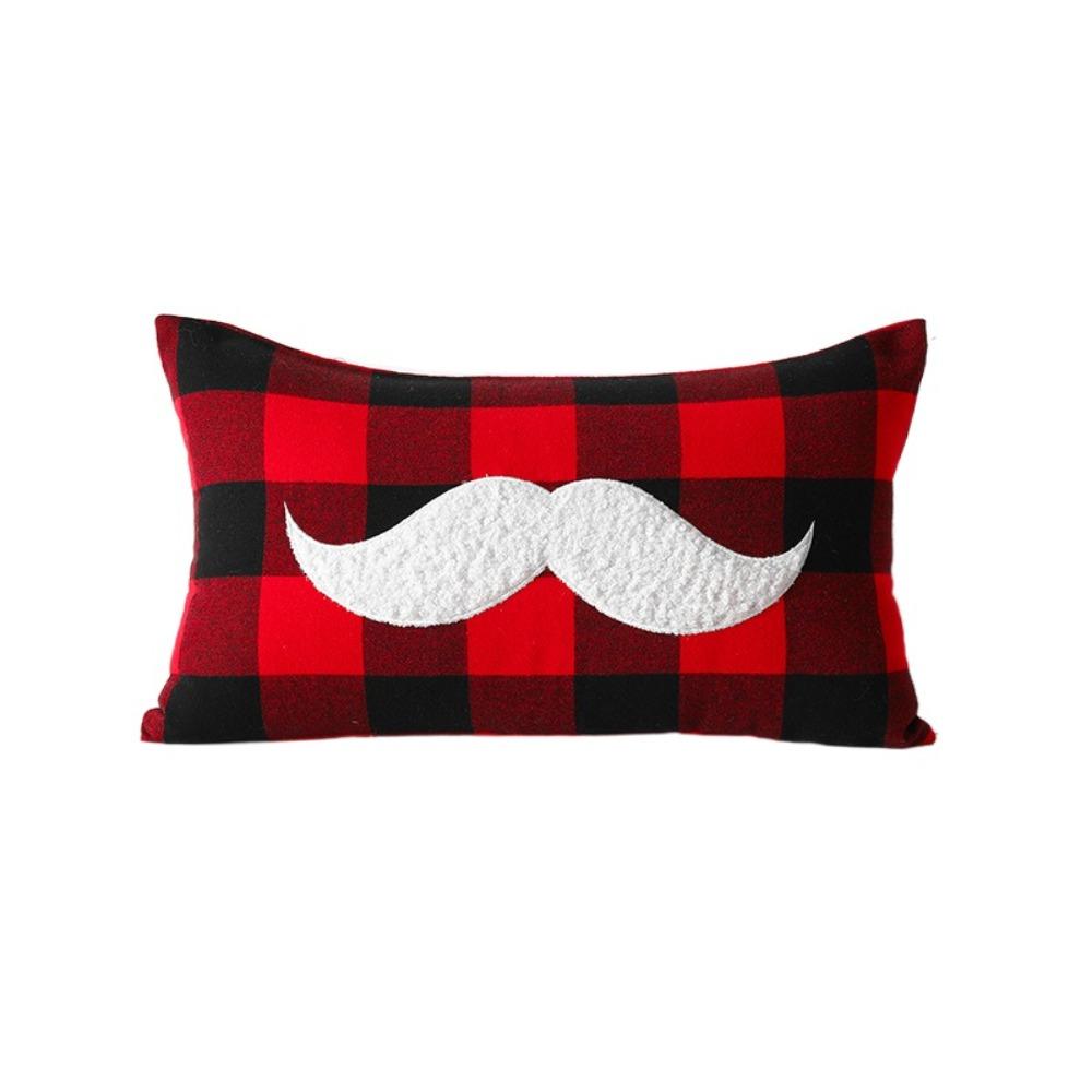 Snowflakes Print Christmas Plaid Pillowcase Christmas Tree Square Throw Pillowcover Rectangle Red Cushion Cover 1490₽