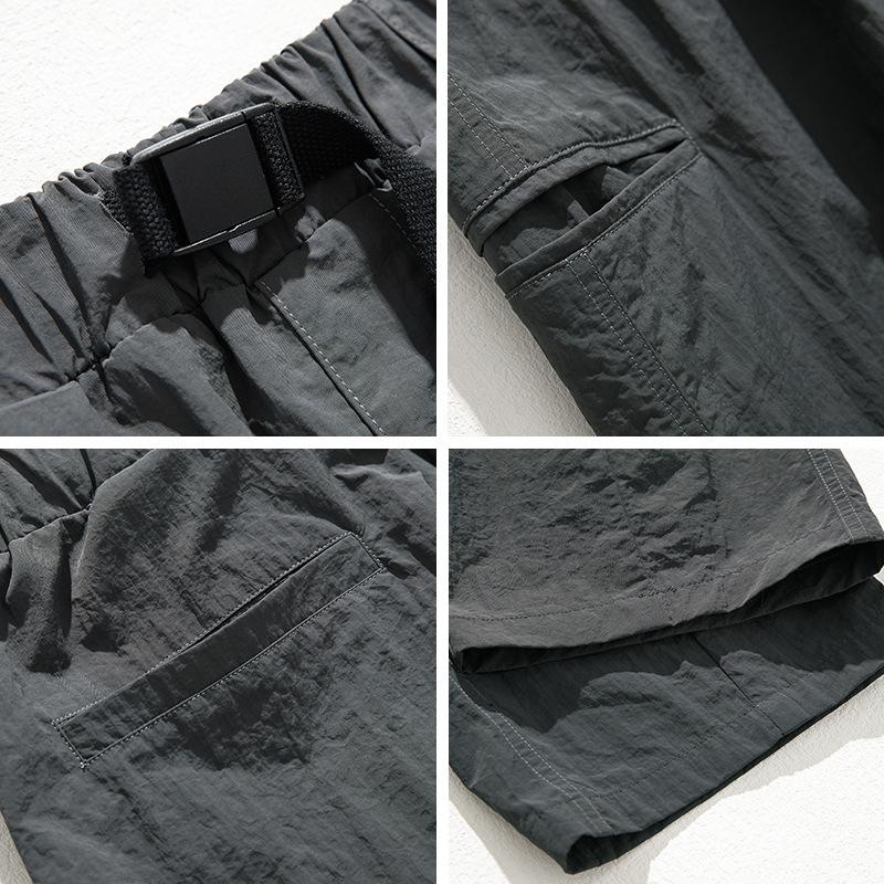 Pánské ležérní outdoorové kalhoty v japonském stylu Jarní Podzimní Kalhoty s boční kapsou Volné Ležérní Pracovní oděv Dlouhé kalhoty