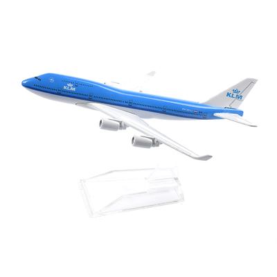 Maßstab 1/400 16cm Boeing747 KLM Royal Dutch Airlines Flugzeug Flugzeugmodell Flugzeug Diecast Metall Flugzeuge
