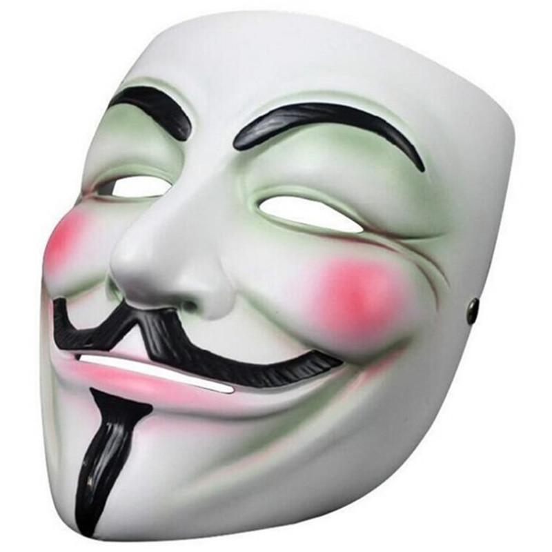 For V Vendetta White Copper V Monster Resin Mask Dance Party Halloween Carnival