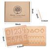 Montessori Language Toy Double Sided Wooden English Alphabet 0-9 Numbers Cognitive Writing Board Children Early Educational Toy