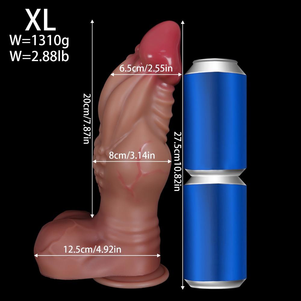 Oversized Realistic Silicone Dildo Anal Plug Adult Toy for Female Pleasure