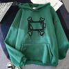 European Size Unisex Hooded Sweatshirt with Bone Print and Drop Shoulder Design