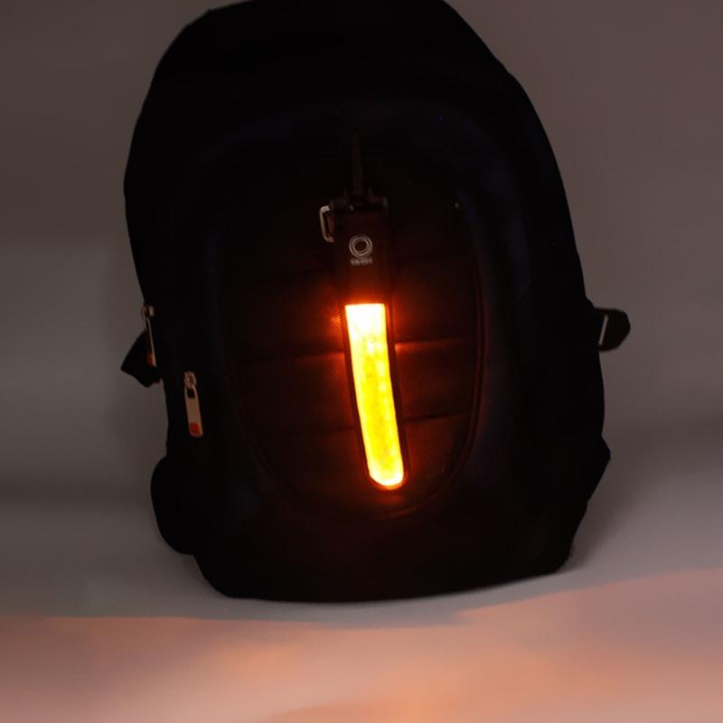 Vodotěsný PVC LED Svítící Bezpečnostní Přívěsek na Popruh Batohu pro Noční Běhání Cyklistiku Dekorace Obojku pro Domácí Mazlíčky