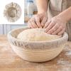 6 Pieces Round/Oval Bread Basket Liner Breathable Baking Dough Cloth  Kitchen Tool