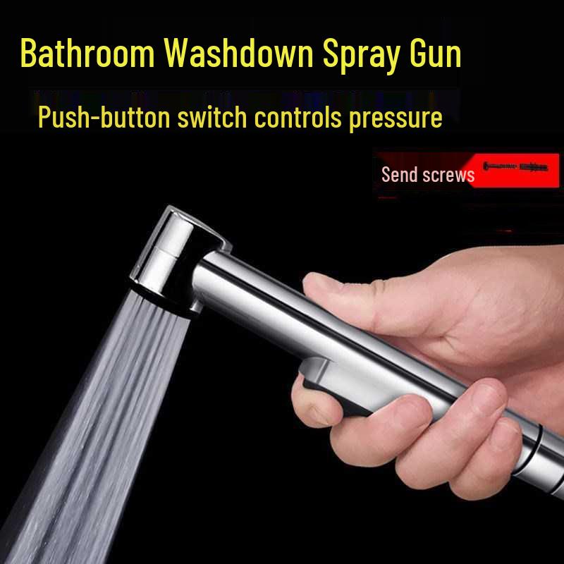 ABS Plastic Bidet Spray Gun Set - Pressurized Toilet Shower Companion