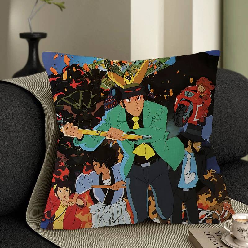 Lupin The Third Pillow Gift Home Office Decoration Bedroom Sofa Car Cushion Cover Case 45x45