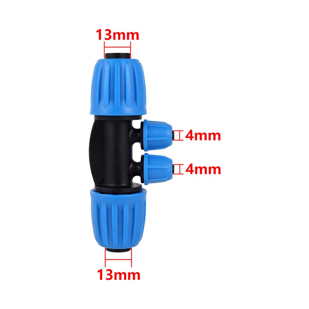 DN16mm Pipe To 4/7mm Hose Multi-way Locked Connector 4/6-Way Interface Joint Garden Agricultural Irrigation Pipe Water Splitter