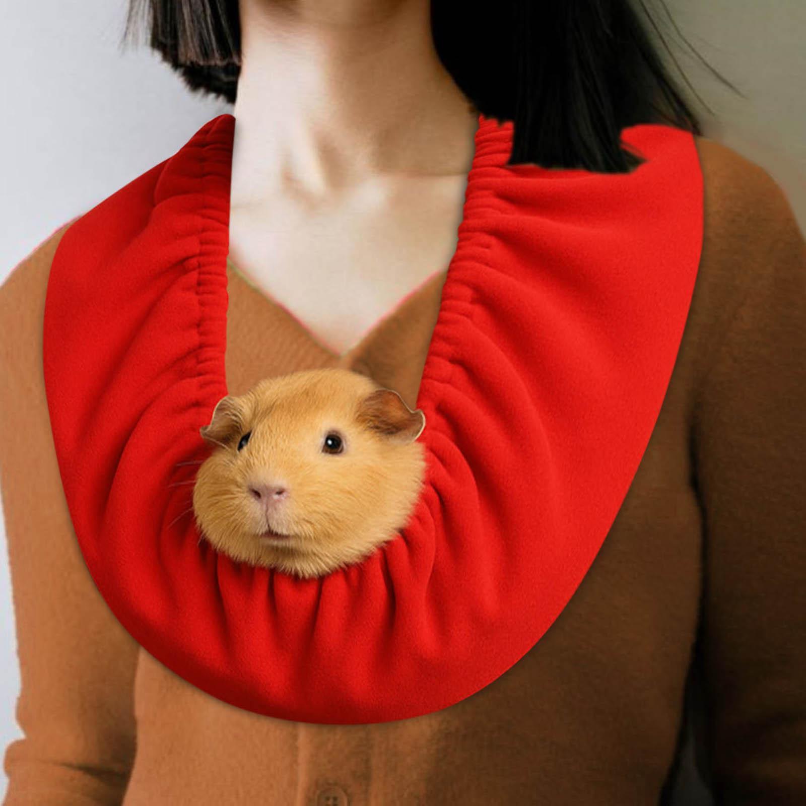 

Small Pet Accessories Polyester Bonding Scarf Travel Neck Pouch Carrier Bag for Camping and Walks красный