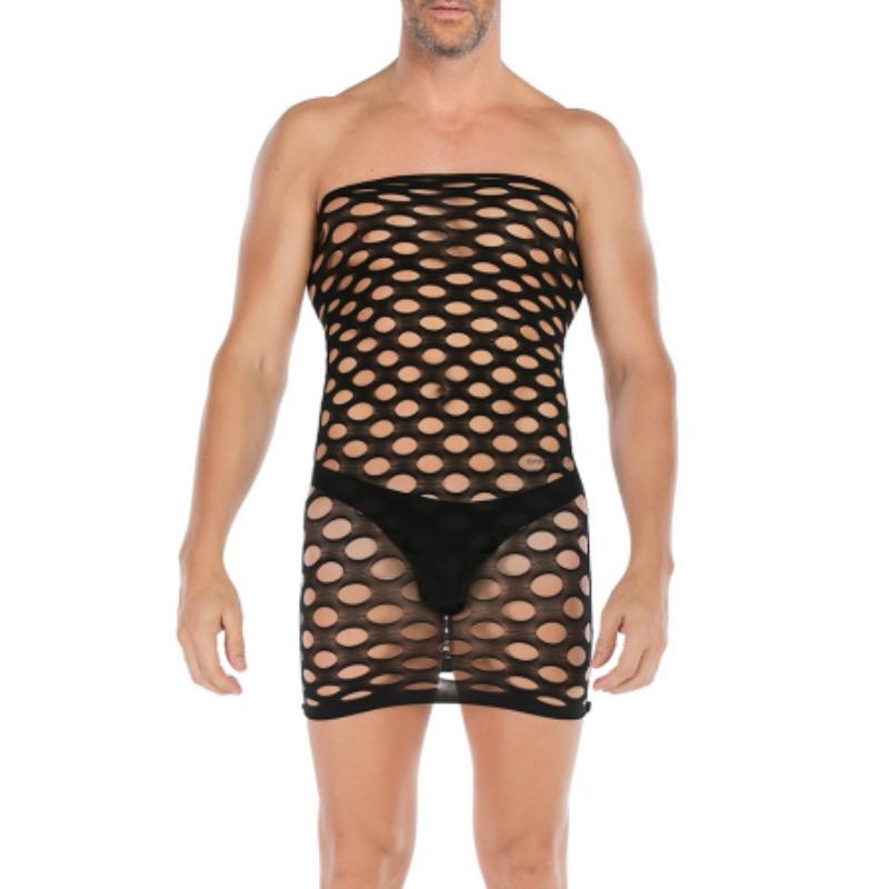 Plus Size Gay Mens Underwear Body Stocking Bodysuit Sexy Gay Underwear Transparent Sexy Underwear for Gay Men