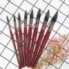 Aishake Imitation Squirrel Hair Watercolor Brush - Red Fat Man Mop, Single Stick, Made with Imported Nylon Hair