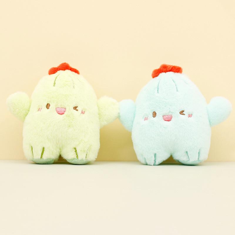 Cute Cactus Keychain Plush Doll Short Plush Material Perfect For Bags