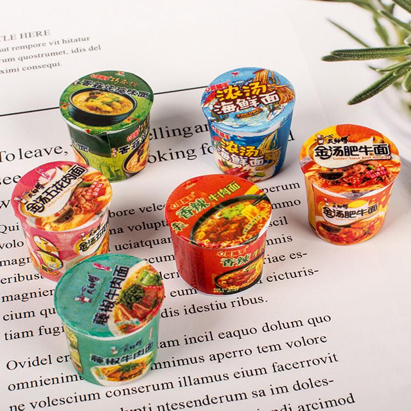 5Pcs 1/12 Dollhouse Miniature Instant Noodles Dollhouse Kitchen Pretend Food Toy