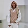 Women's Slim Fit V-Neck Sleeveless Knit Vest Cardigan - Spring Collection