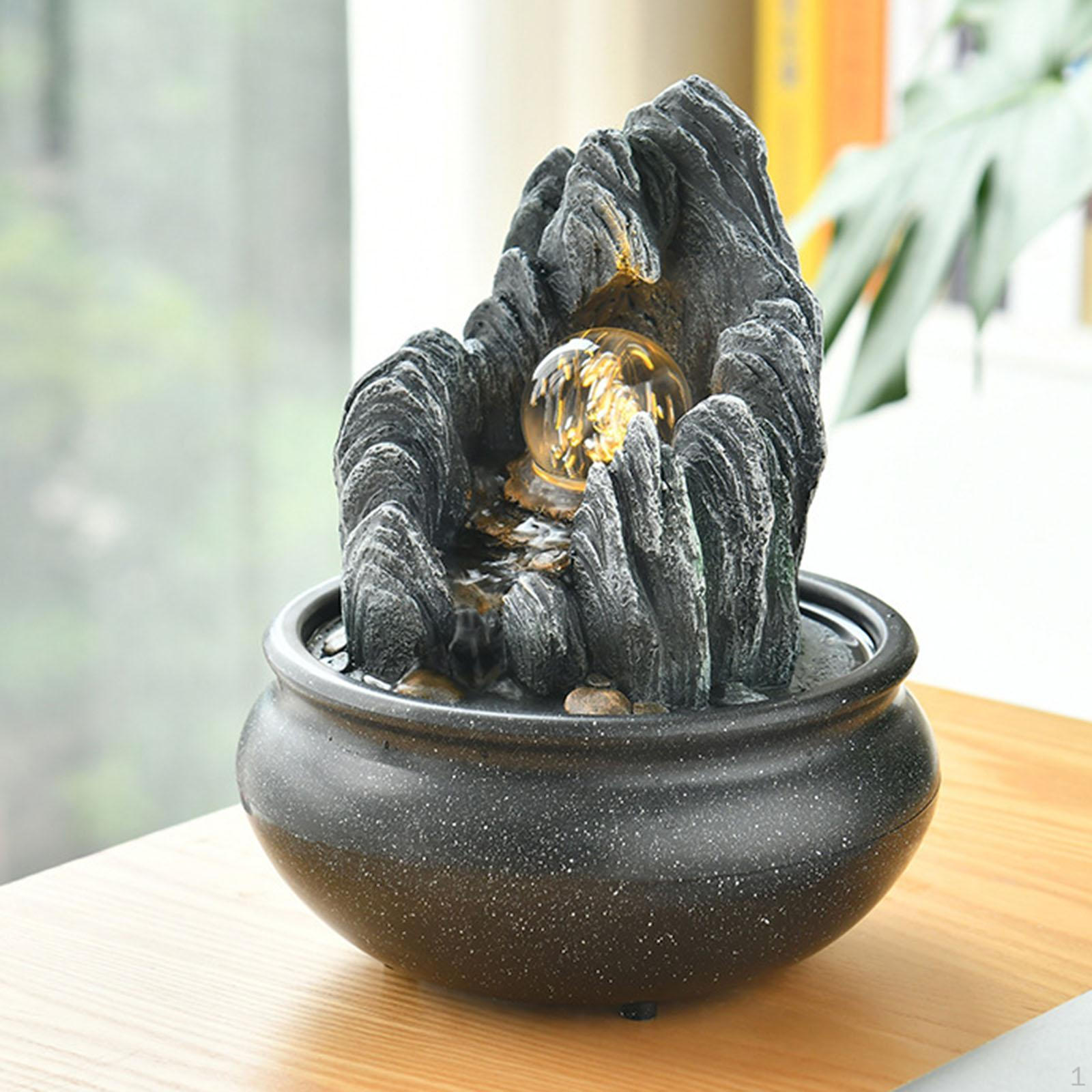 Настольный водный объект со светодиодной подсветкой для домашнего декора Style D