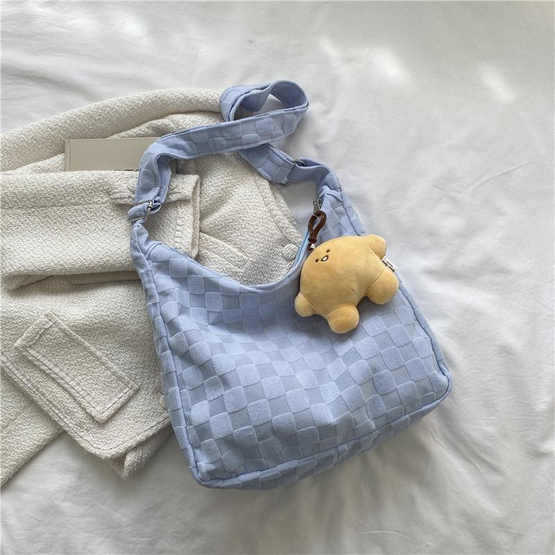 Ins Wind Large Capacity Armpit Bag Female College Student Class Messenger Bag Shopping Bag Autumn Foreign Style Commuter Dumpling Bag