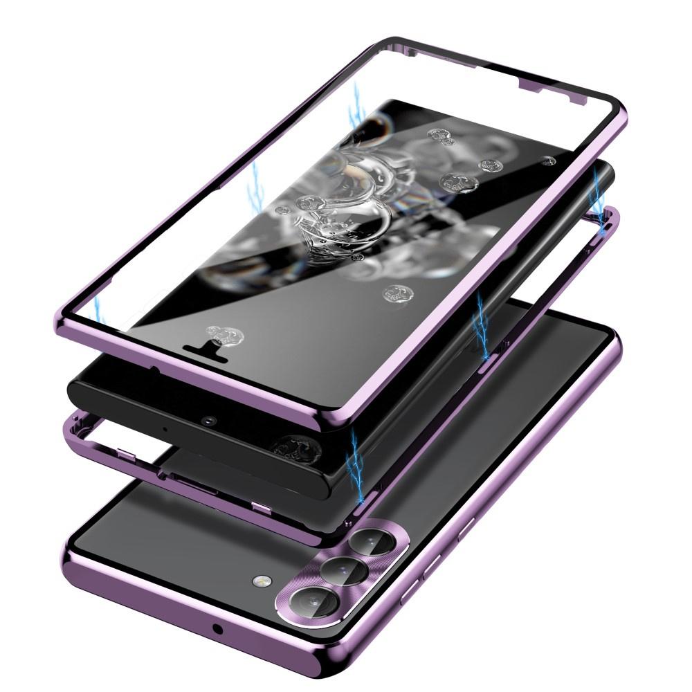 Samsung Galaxy S23 Case, Magnetic Dual Glass, Purple
