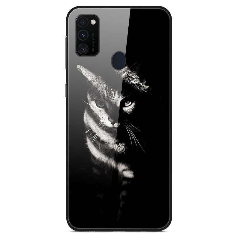 Popular Case For Samsung Galaxy M31 Case Tempered Glass Back Cover Case For Samsung M30s A21s M21 M31s A71 A51 Case Funda Coque
