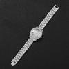 3pcs/set Women Luxury Stainless Steel Diamond Band Quartz Watch Set