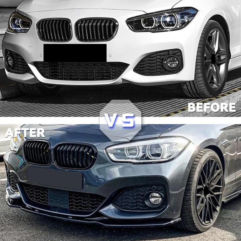 For BMW 1 Series F20 F21 2015-2019 118i 120i M135i M140i M Performance Front Bumper Splitter Lip Sports Spoiler Body Kit