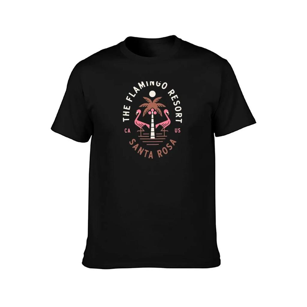 The Flamingo Resort - California, Santa Rosa USA T-Shirt Summer Clothes Vintage Anime Shirt Outfits for Men