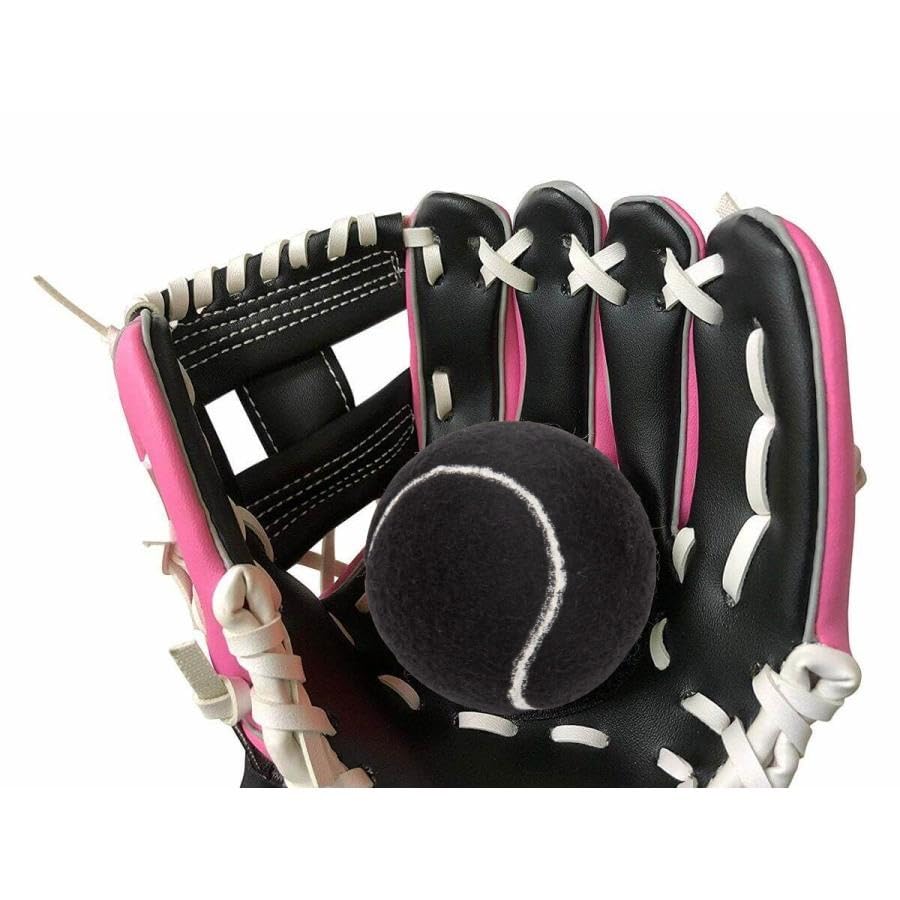 GP Baseball Glove for Kids 8-inch Left-Handed Magic Catch Pink Tennis Ball 45612