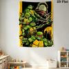 Mutant Turtles Urban Warriors Tapestry Wallmounted Fashion Print Homestay Soft Decoration Tapestry Christmas Gift Work Of Art