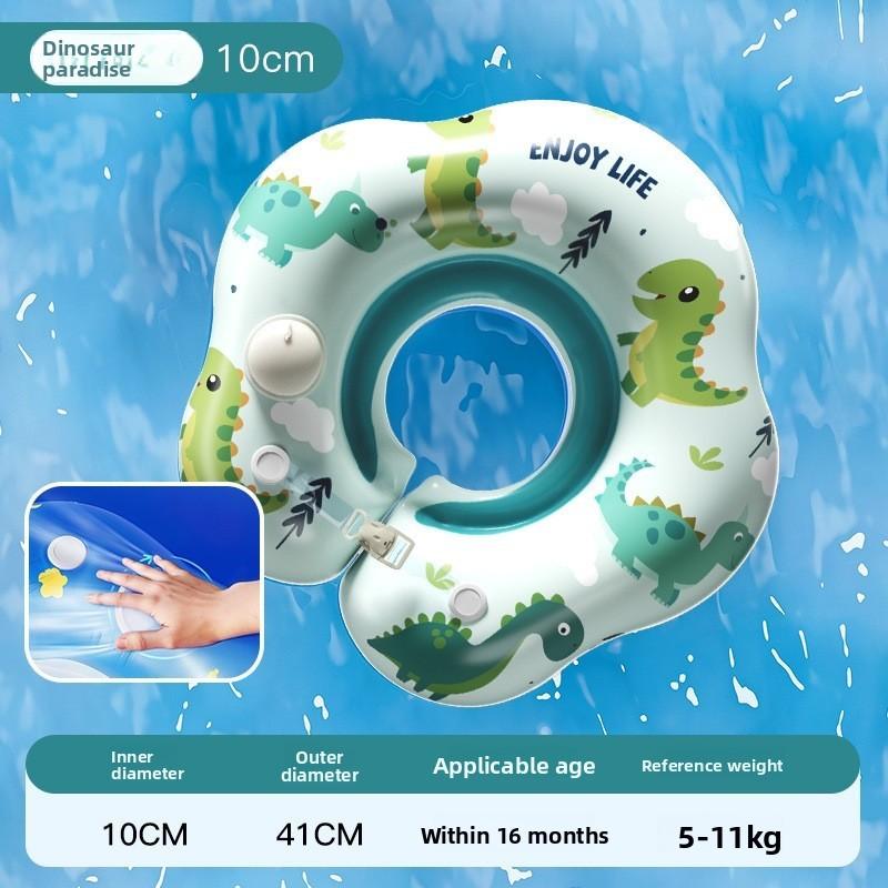 Baby Pool Float With Inflatable Neck Ring For Water Play And Swimming Safety