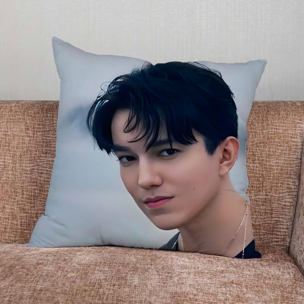 D-Dimash K-Kudaibergen Singer Pillow Case For Home Bedroom Car Office Decoration Living Room Sofa Cushion Cover Suitable