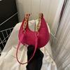 Sophisticated Shoulder Bag Felt Handbag Crossbody Bag with Chain Strap for Women
