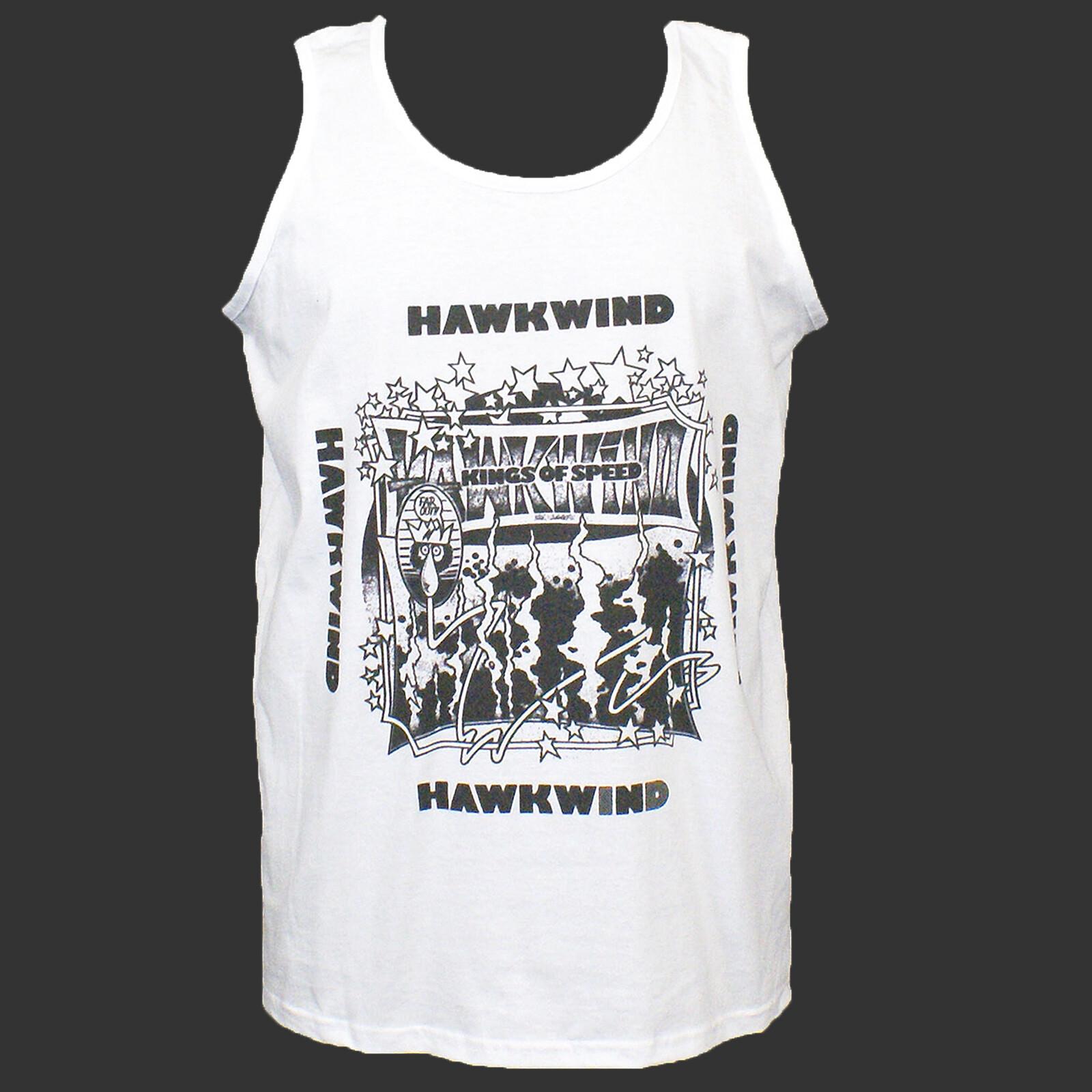 Hawkwind Psychedelic Prog Rock Metal TSHIRT vest top unisex white S2XL Unisex T-Shirt L