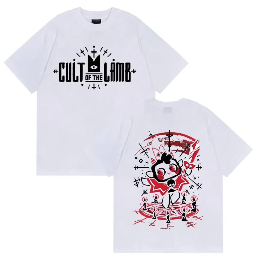 Hot Game Cult of The Lamb Retro Graphic T Shirt Unisex Women Game Gift Humor Short Sleeve Tshirts Casual Pure Cotton Tops Tshirt