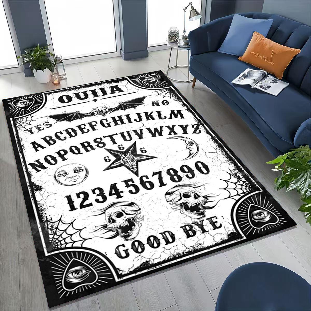 

Witch Ouija Gothic Spirit Board 3D Retro Rug for Bedroom Living Room Sofa Home Doormat Decor, Large Kids Play Non-slip Floor Mat 40x60cm( 15x23in )