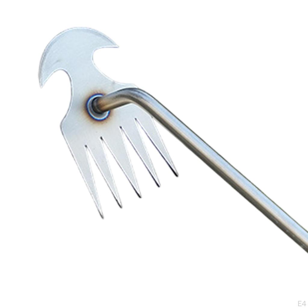 Weed Puller Efficient Comfortable Multifunctional Hand Weeder Tool Stainless Steel for Lawn Yard