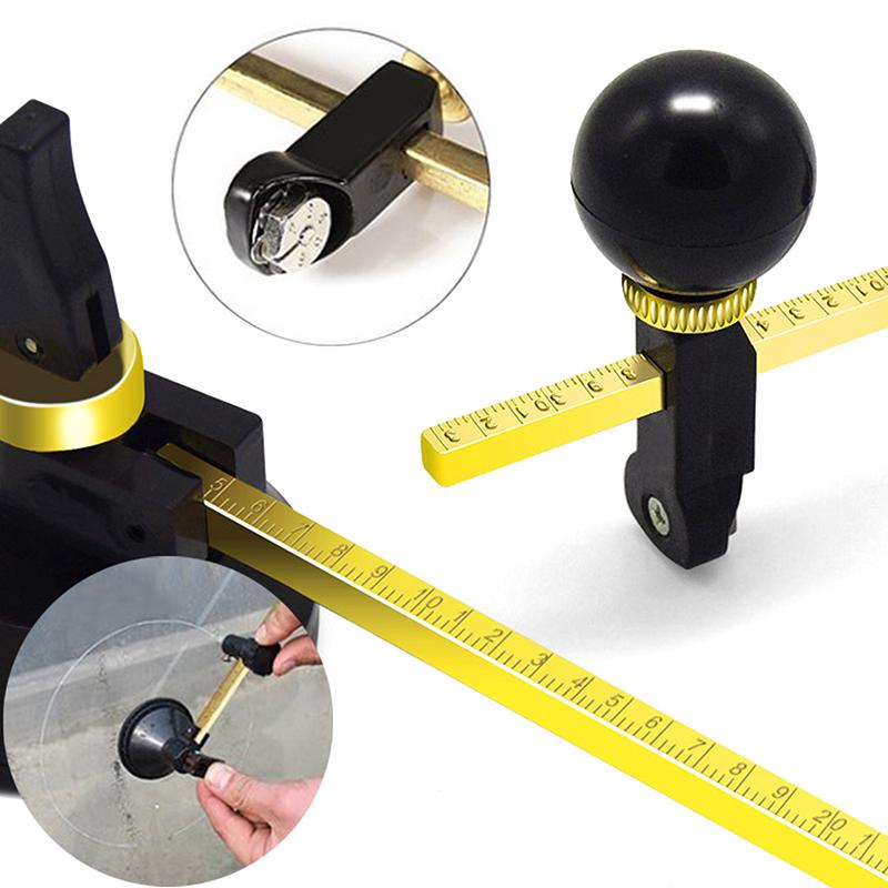 1PCS Professional Circle Circular Glass Cutter Cutting With Round Handle Suction Cup Tool 200/300/400mm