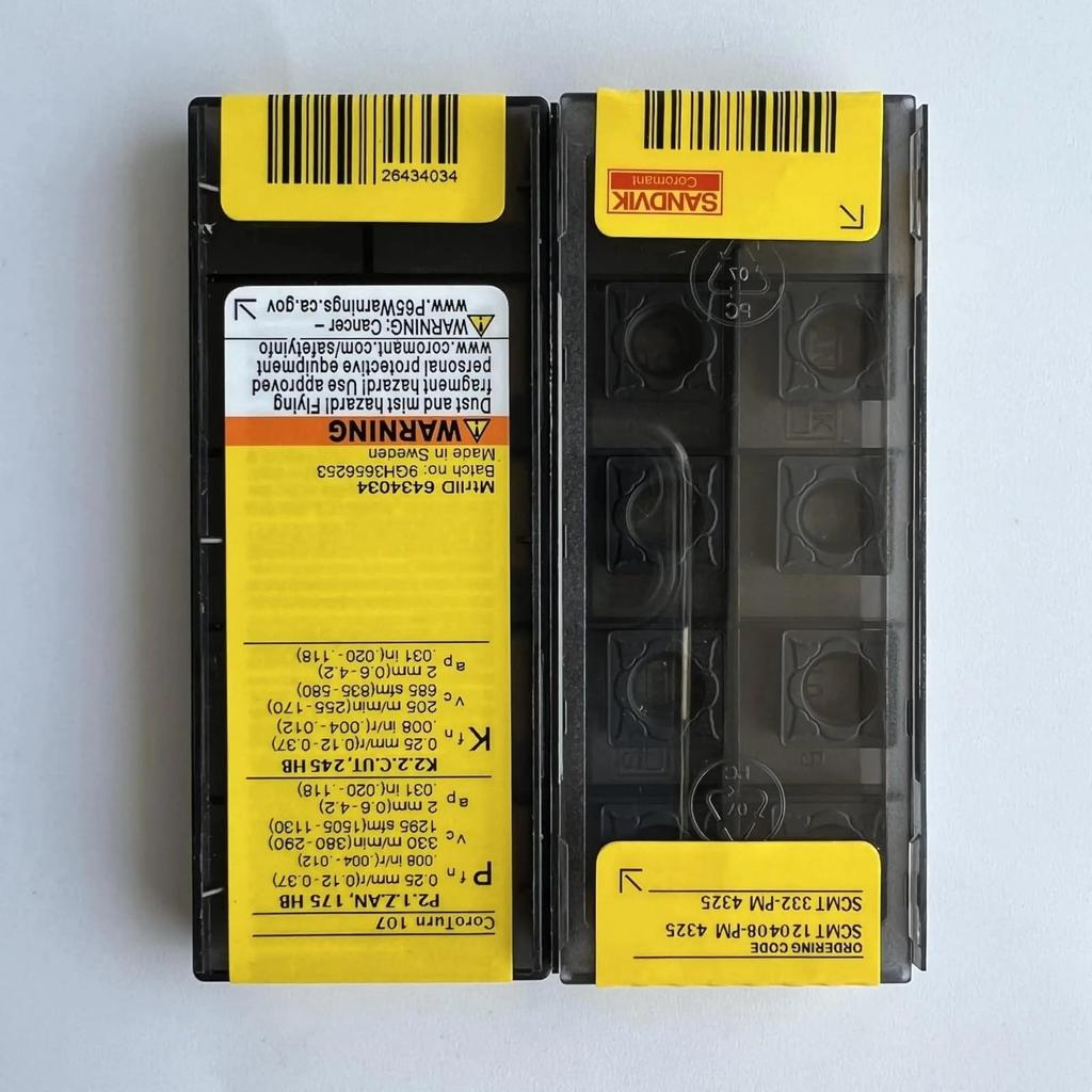 Original Sandvik / SCMT120408-PM 4325  / CNC lathe carbide blade 10 PCS