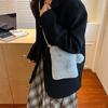 Furry Crossbody Phone Bag Women's Autumn Winter New Style Plush Shoulder Bag Soft Mobile Phone Square Pouch Female