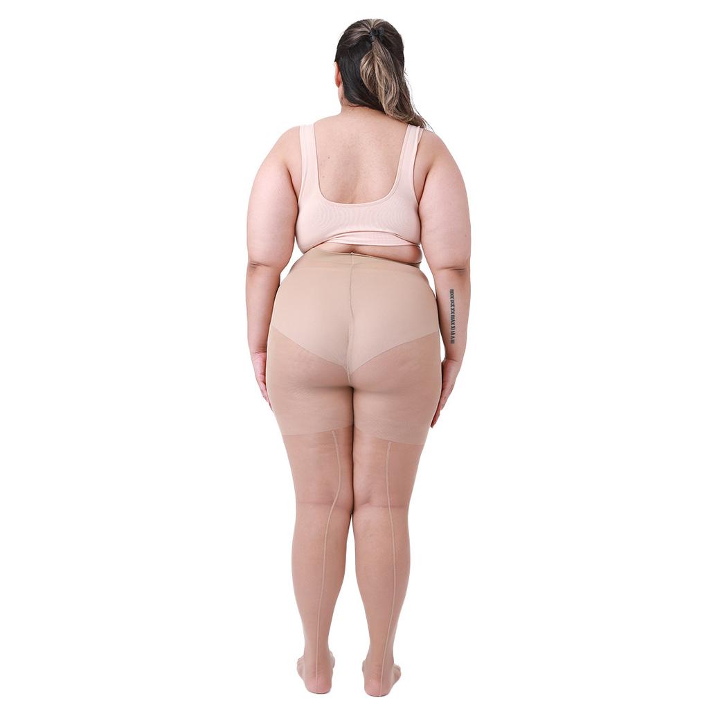 Dames 20D Vertical Gestreepte Panty Kousen Sheer Ademende Kousen Meerdere Maten Tot 3XL Voor Plus Size Mode Kous