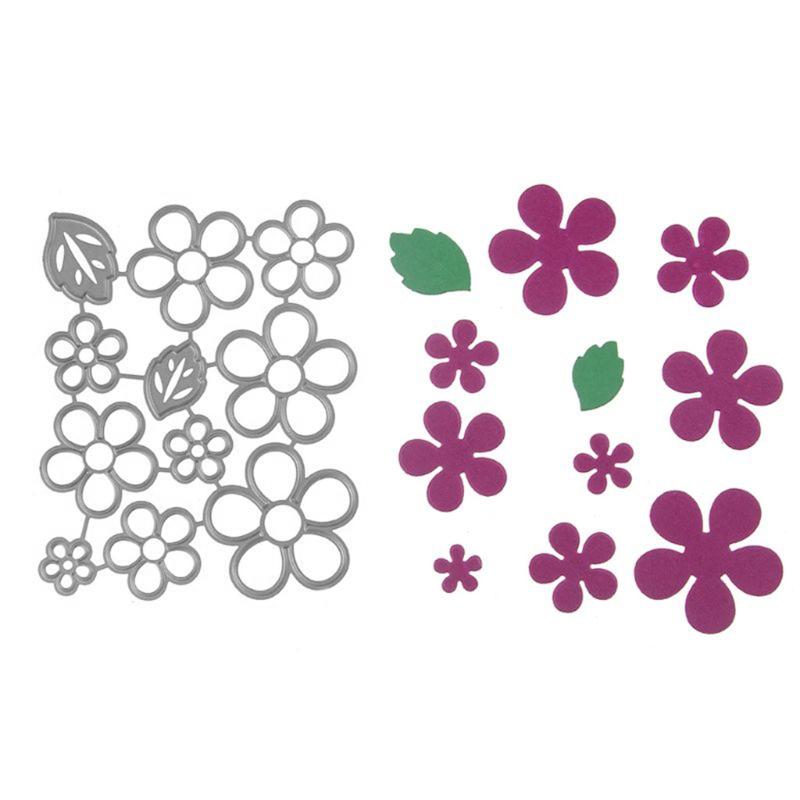 Floral Die Cuts Petal Embossing Cutting Dies Templates for Kid Birthday Card Making DIY Scrapbooking Album Paper Crafts