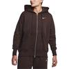 Nike Solid Color Hooded Zip-Up Casual Jacket Women Jacket Baroque-Brown DQ5759-237