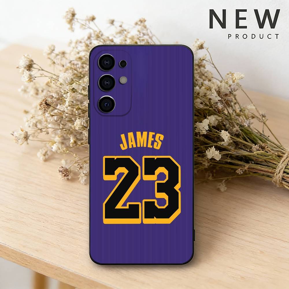 Basketball L-Lebron James 23 phone Case For Samsung S26,25,24,21,22,23,30,20,Ultra,Plus,Fe,Lite Black Soft Cover