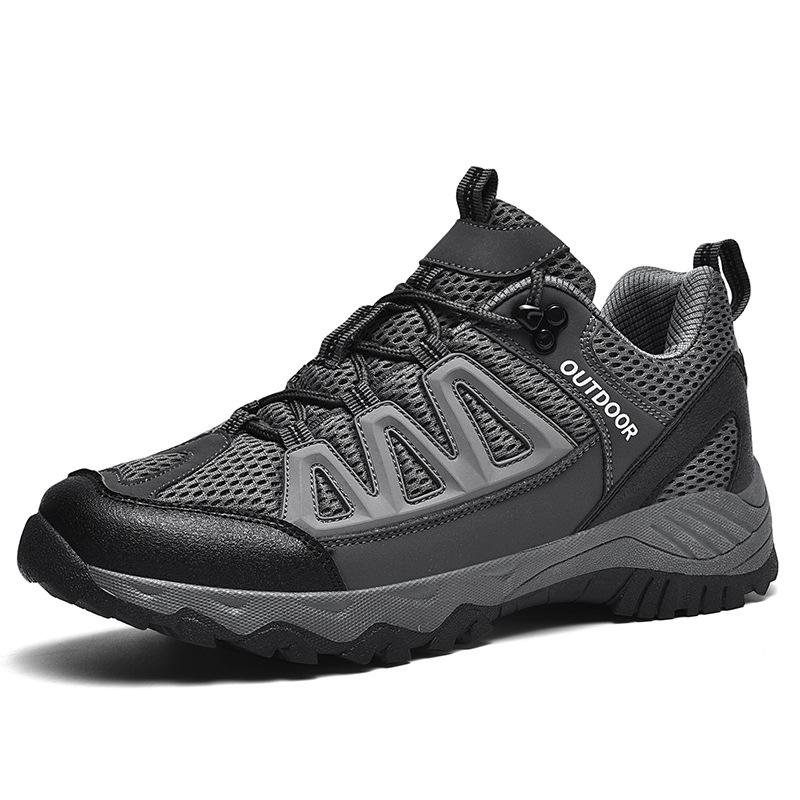 2025 hot-selling large-size travel hiking shoes breathable mesh shoes non-slip and wear-resistant labor hiking shoes