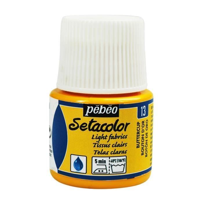 Peinture tissu Setacolor tissus clairs bouton d…