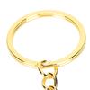 10pcs Key Ring Alloy Key Chain Ring Parts with Screw Eye Pin Connector DIY AccessoriesGold 25mm / 1in